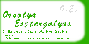 orsolya esztergalyos business card